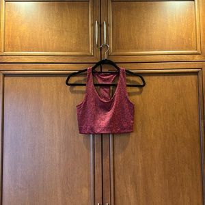 Zella Red Floral Racerback Sportsbra